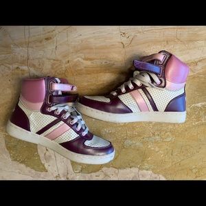 Unique Purple & Pink Pro Keds High Top sneakers